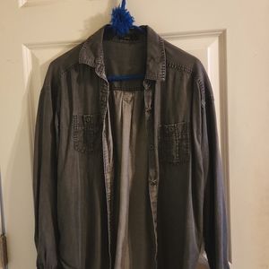 Prana grey jean shirt